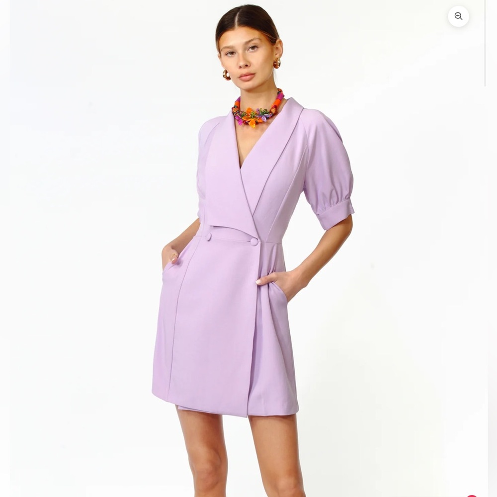 NWT ADELYN RAE FRANCESCA PUFF SLEEVE BLAZER DRESS. NEW. BLACK XL